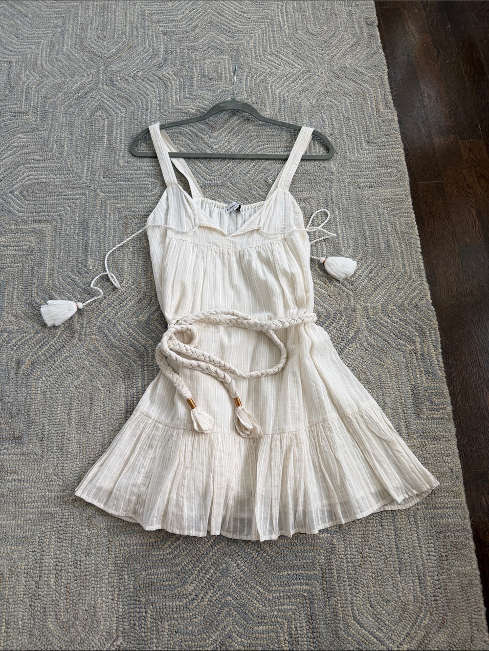 Belted tassel dress